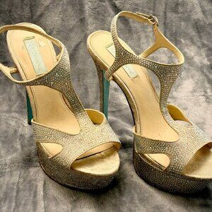 Betsey Johnson Platform Shoes - Silver